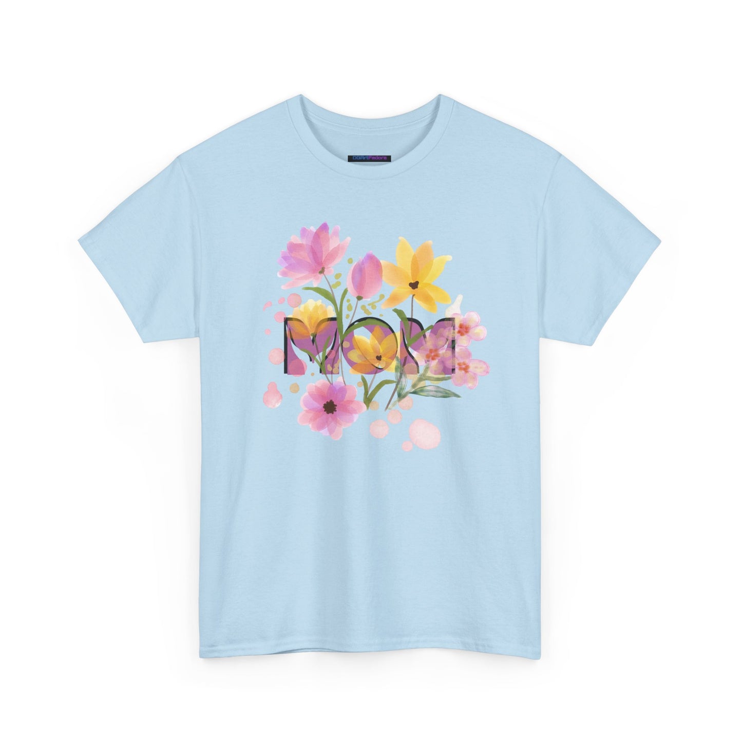 Soft Floral Mom Tribute Design - Heavy Cotton Tee