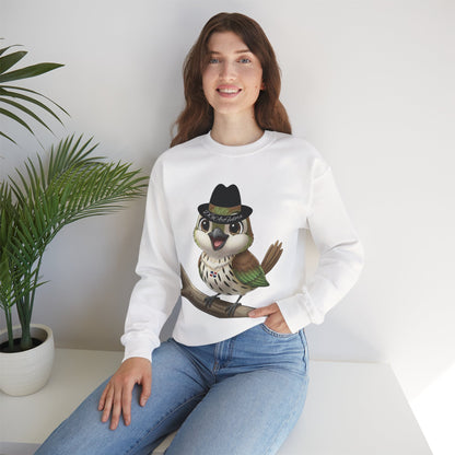 Unisex Heavy Blend Crewneck Sweatshirt Cigüita the Palmchat