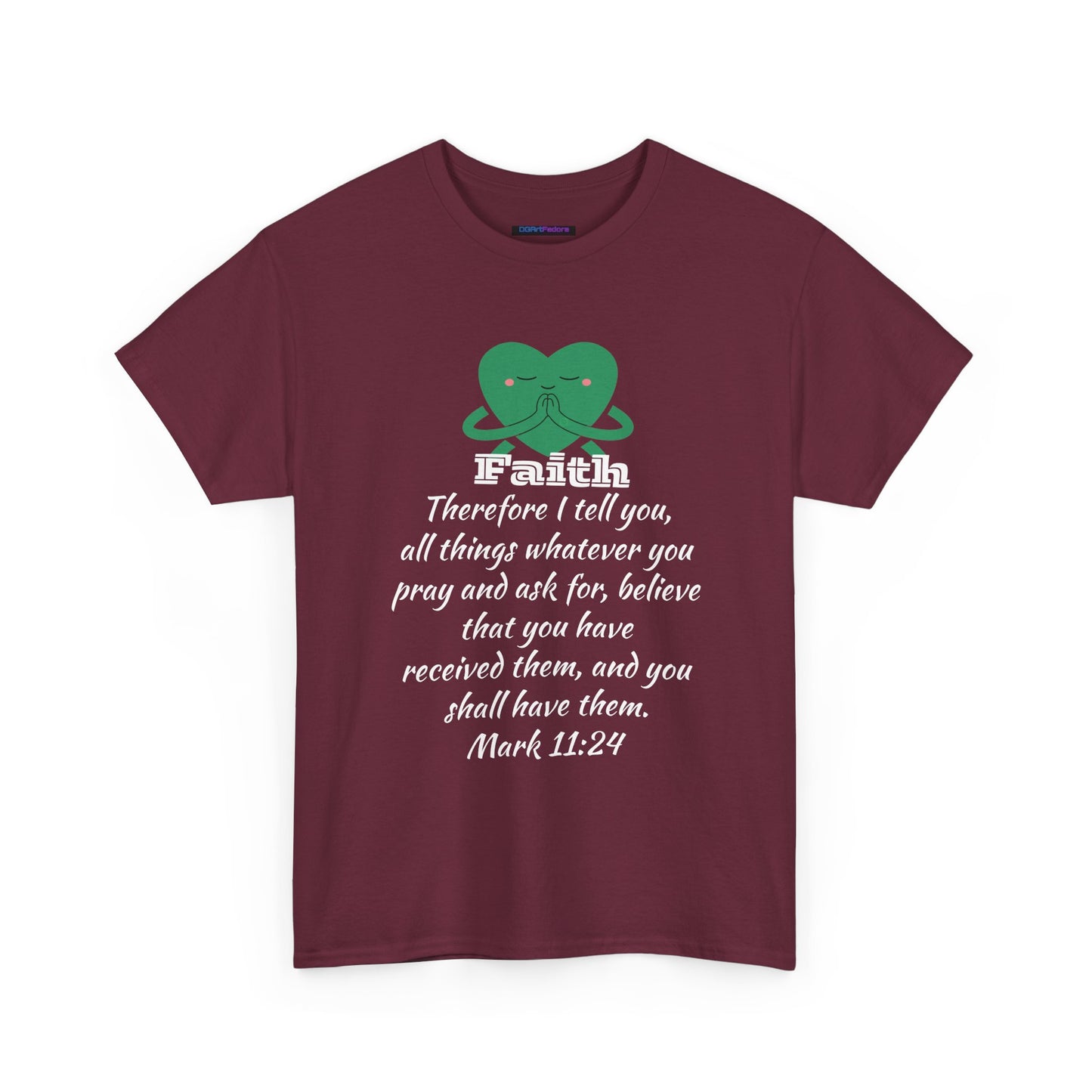 Unisex Heavy Cotton Tee - Faith Mark 11:24