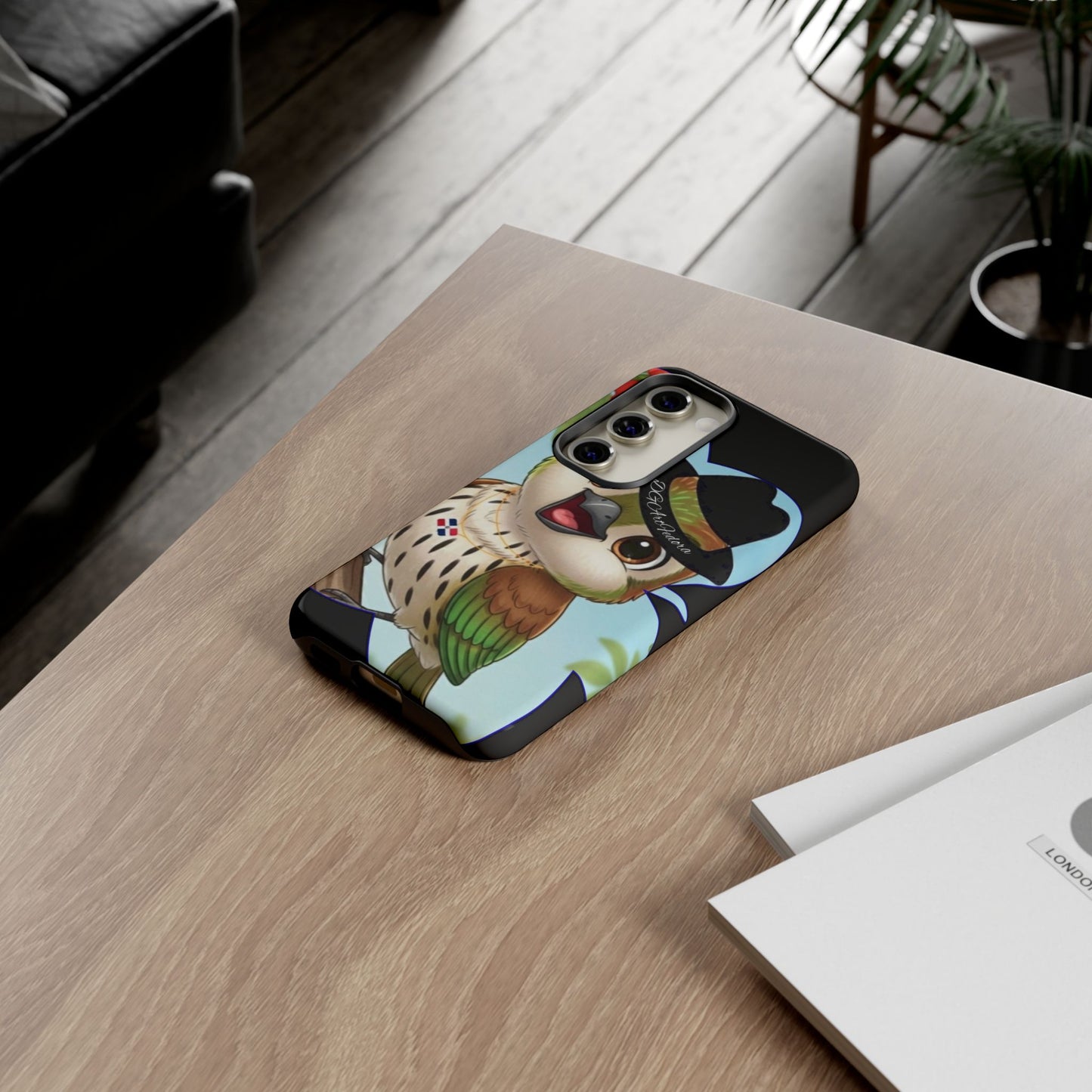 Tough Phone Case  Black- Matte & Glossy Options - Cigüita Design