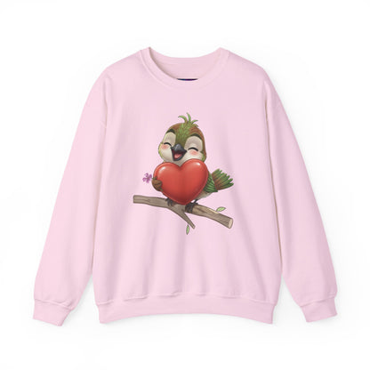 Unisex Heavy Blend Crewneck Sweatshirt Ciguita Hugging a Heart