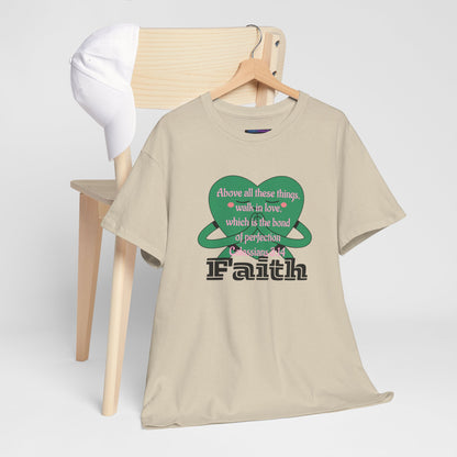 Unisex Heavy Cotton Tee -Faith, Colossians 3:14