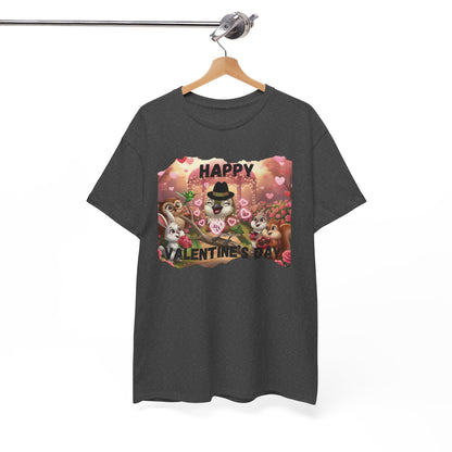 Unisex Heavy Cotton Tee Valentine's Day Ciguita and Friends