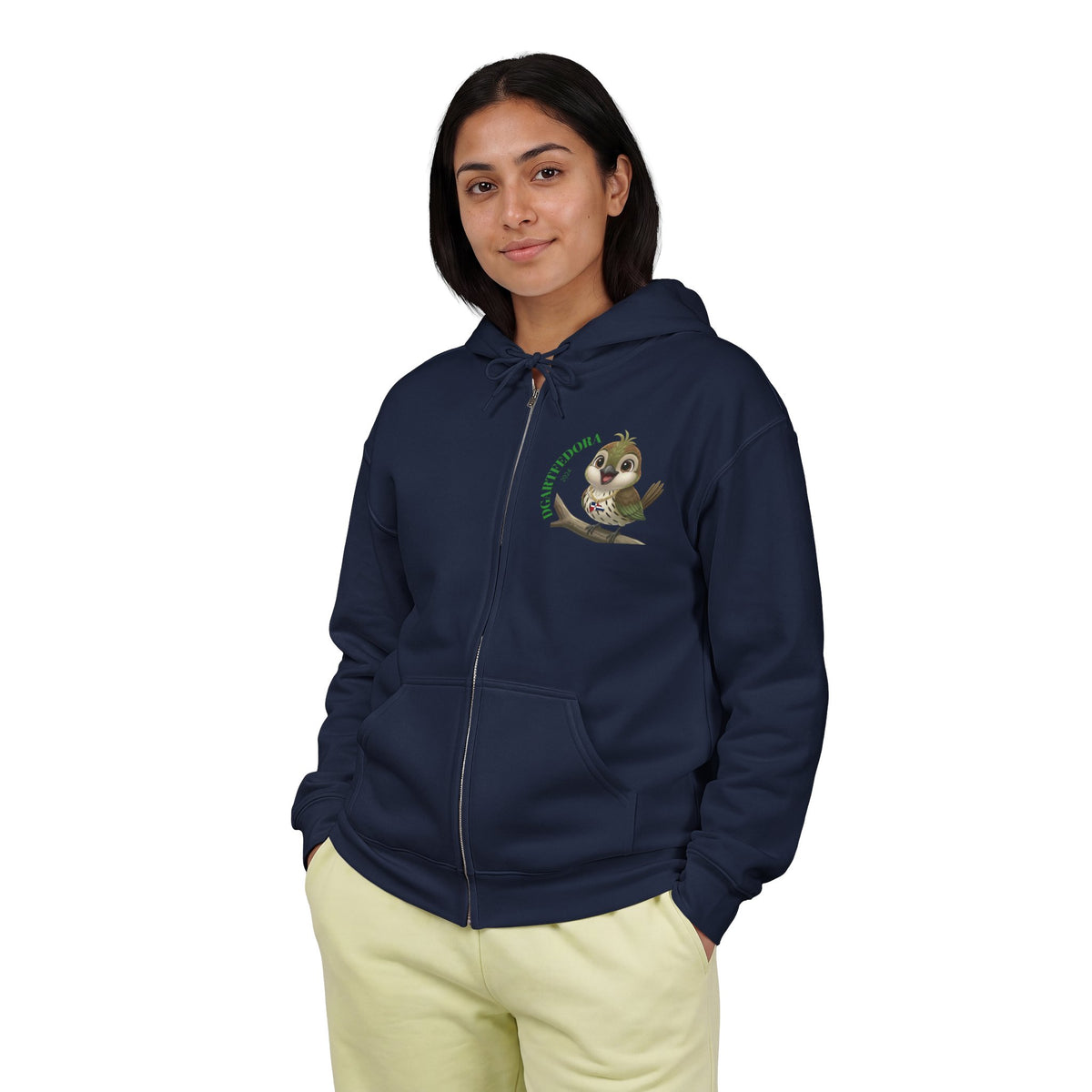 Zip Hooded Cigüita Art you can Wear Unisex Sweatshirt