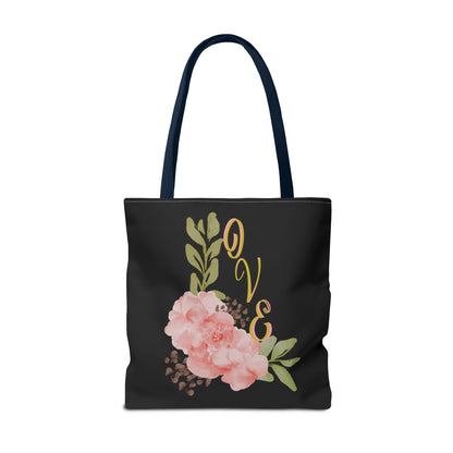 Floral “Love” Design - Tote Bag