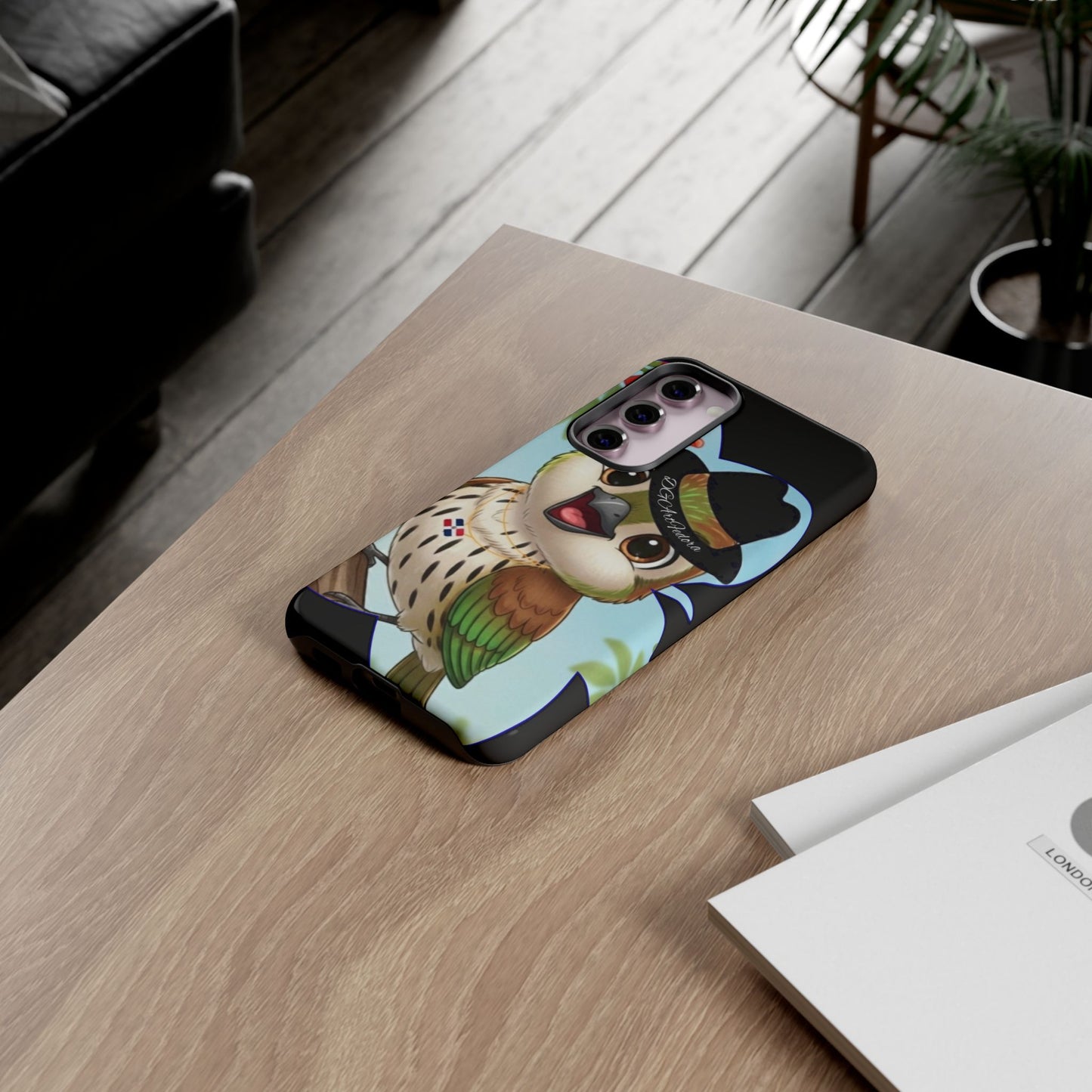 Tough Phone Case  Black- Matte & Glossy Options - Cigüita Design