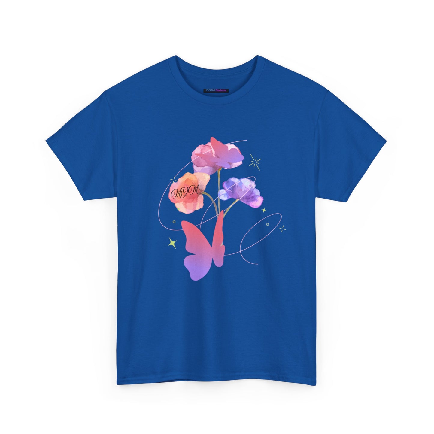 Dreamy Watercolor Flowers & Butterfly - Heavy Cotton Tee
