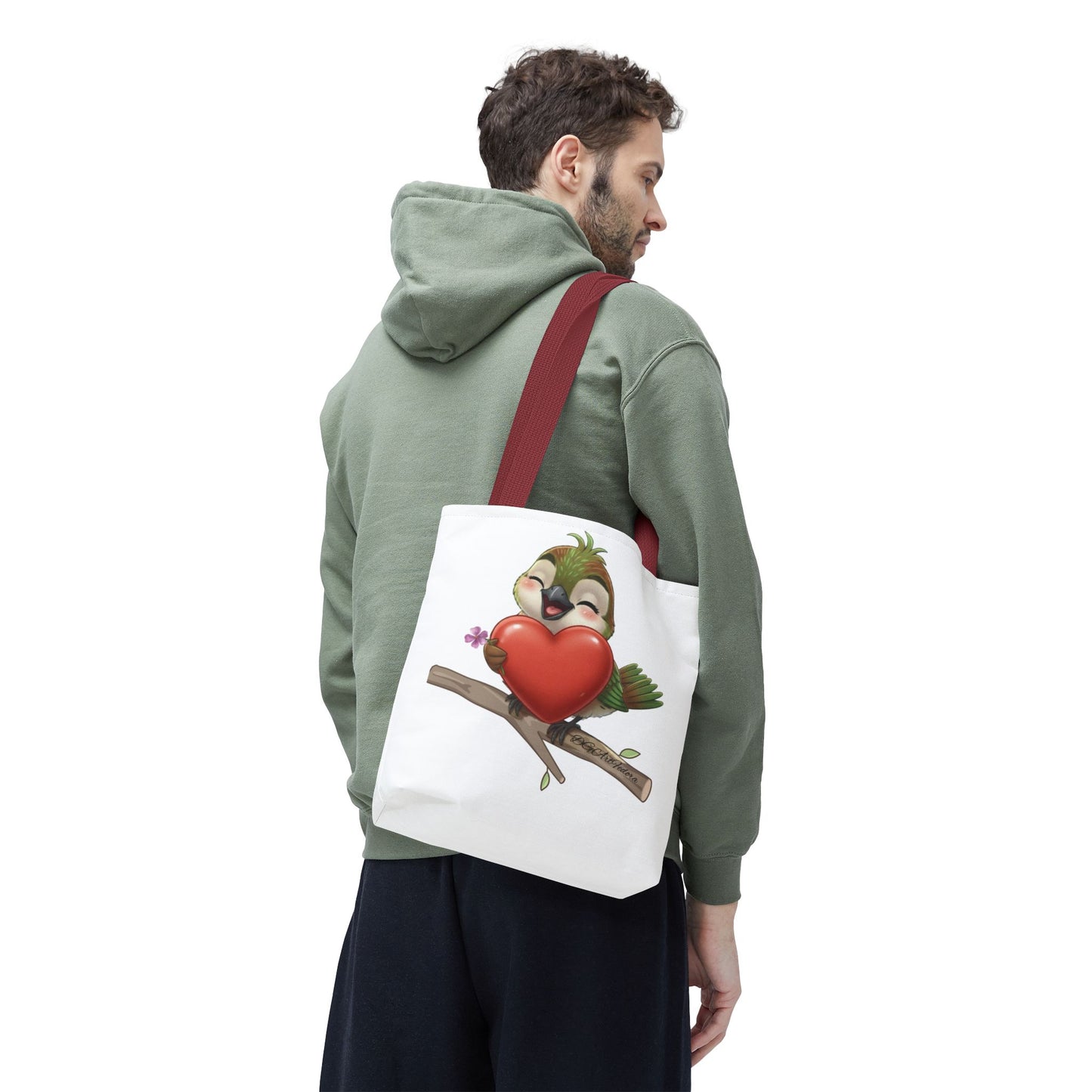 Tote Bag (AOP) - Ciguita Hugging Heart