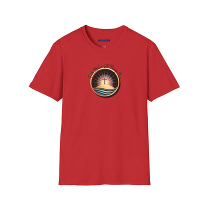Unisex Softstyle T-Shirt - Shining Cross, Faith Makes All Things New