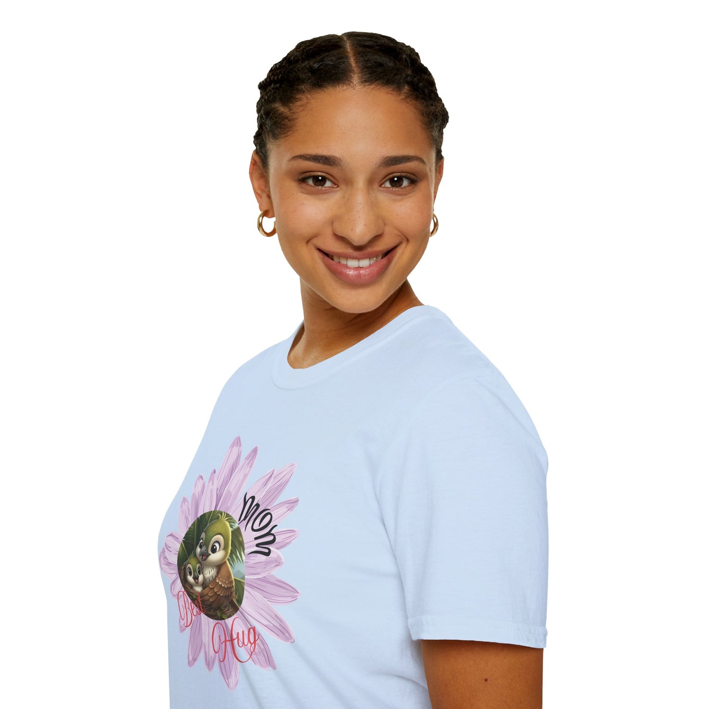 Cigüita Mother’s Embrace Flower Design - Softstyle T-Shirt