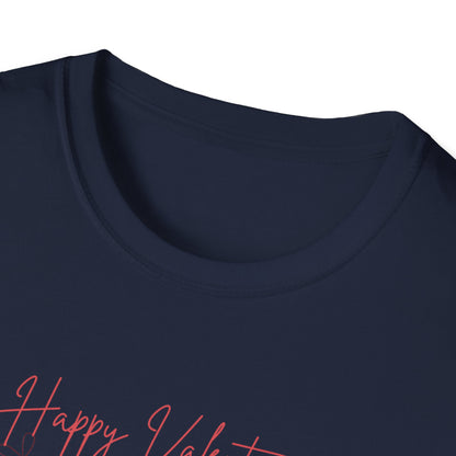 Unisex Softstyle T-Shirt Happy Valentine's Day Four Hearts