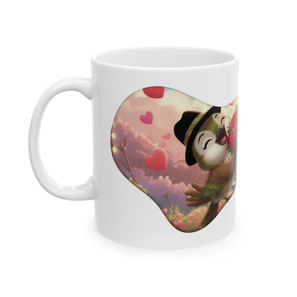 Ceramic Mug, (11oz, 15oz) Ciguita Heart and Quote