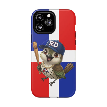 Dominican flag with Cigüa ready for baseball Tough Magnetic Iphone Cases
