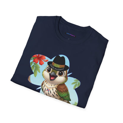 Unisex Softstyle T-Shirt of Ciguita on a Flamboyan Tree