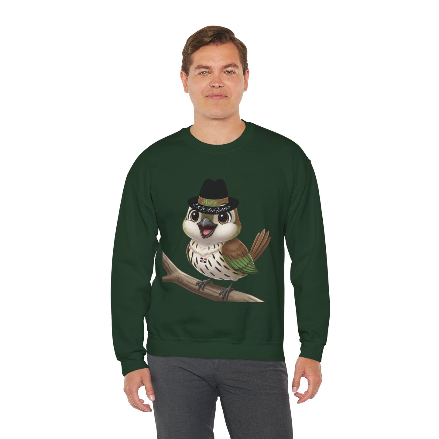 Unisex Heavy Blend Crewneck Sweatshirt Cigüita the Palmchat