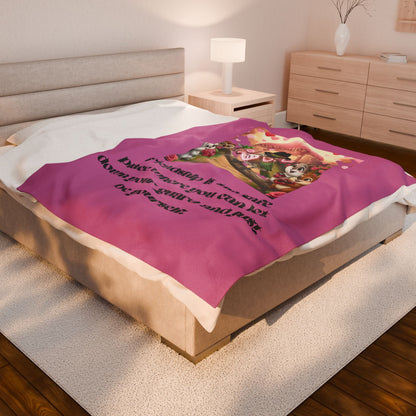 Velveteen Plush Blanket - Be Yourself Friendship