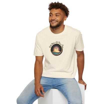 Unisex Softstyle T-Shirt - Shining Cross, Faith Makes All Things New