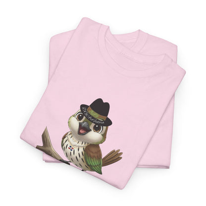 Unisex Heavy Cotton Tee Ciguita Chillin' on a Branch