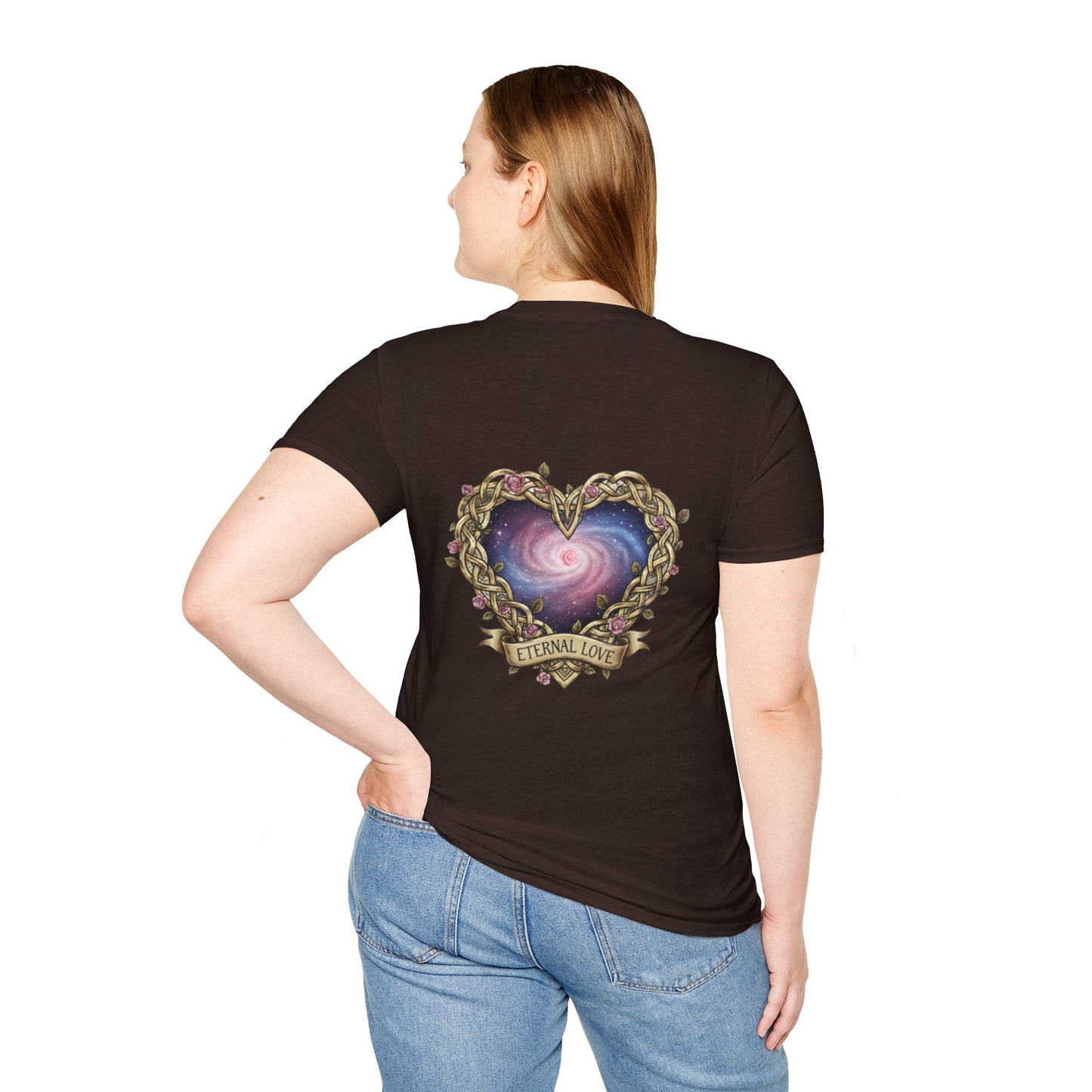 Unisex Softstyle T-Shirt infinity heart alante y atras