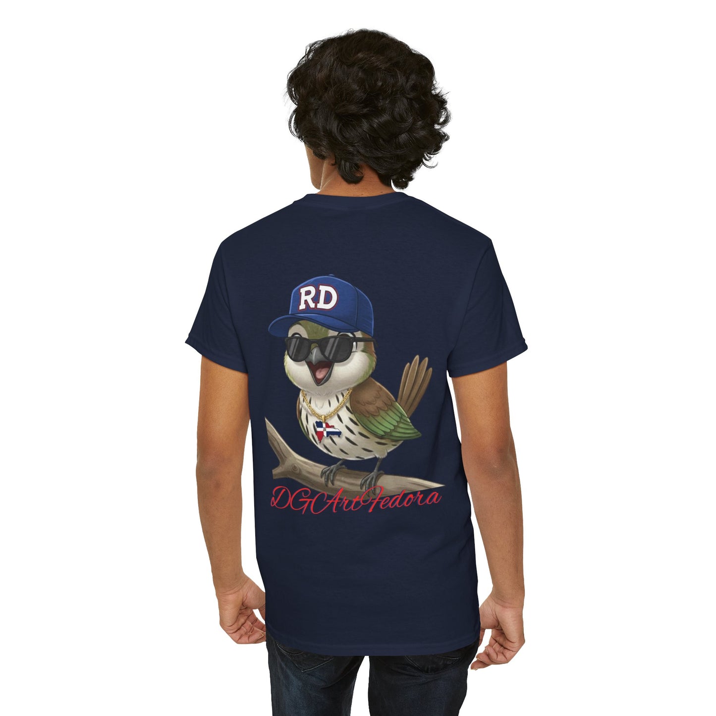 Unisex Heavy Cotton Tee - Cigüita y su Flow Dominicano - Front and Back