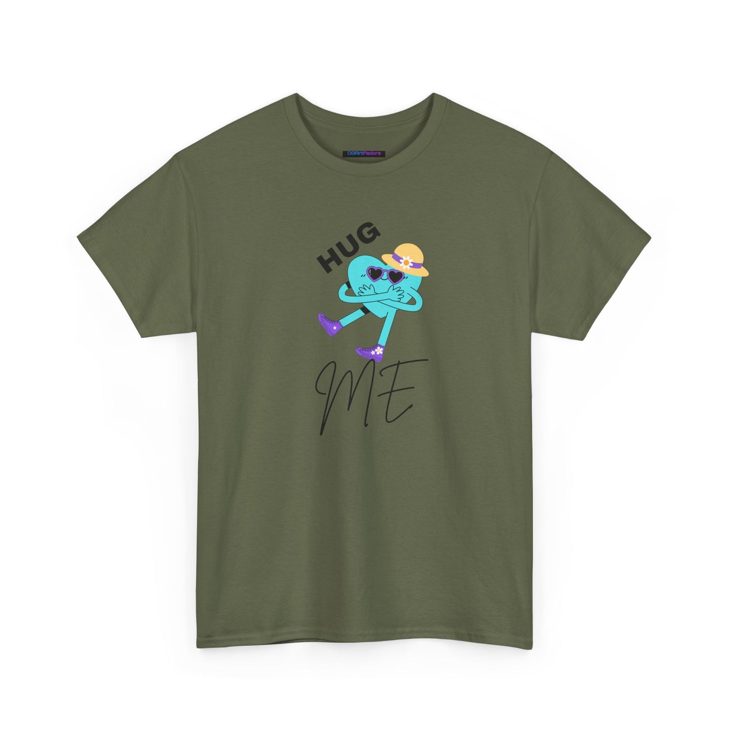 Unisex Heavy Cotton Tee HUG ME GIRL
