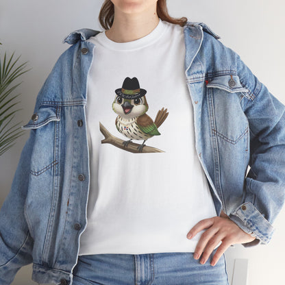 Unisex Heavy Cotton Tee Ciguita Chillin' on a Branch