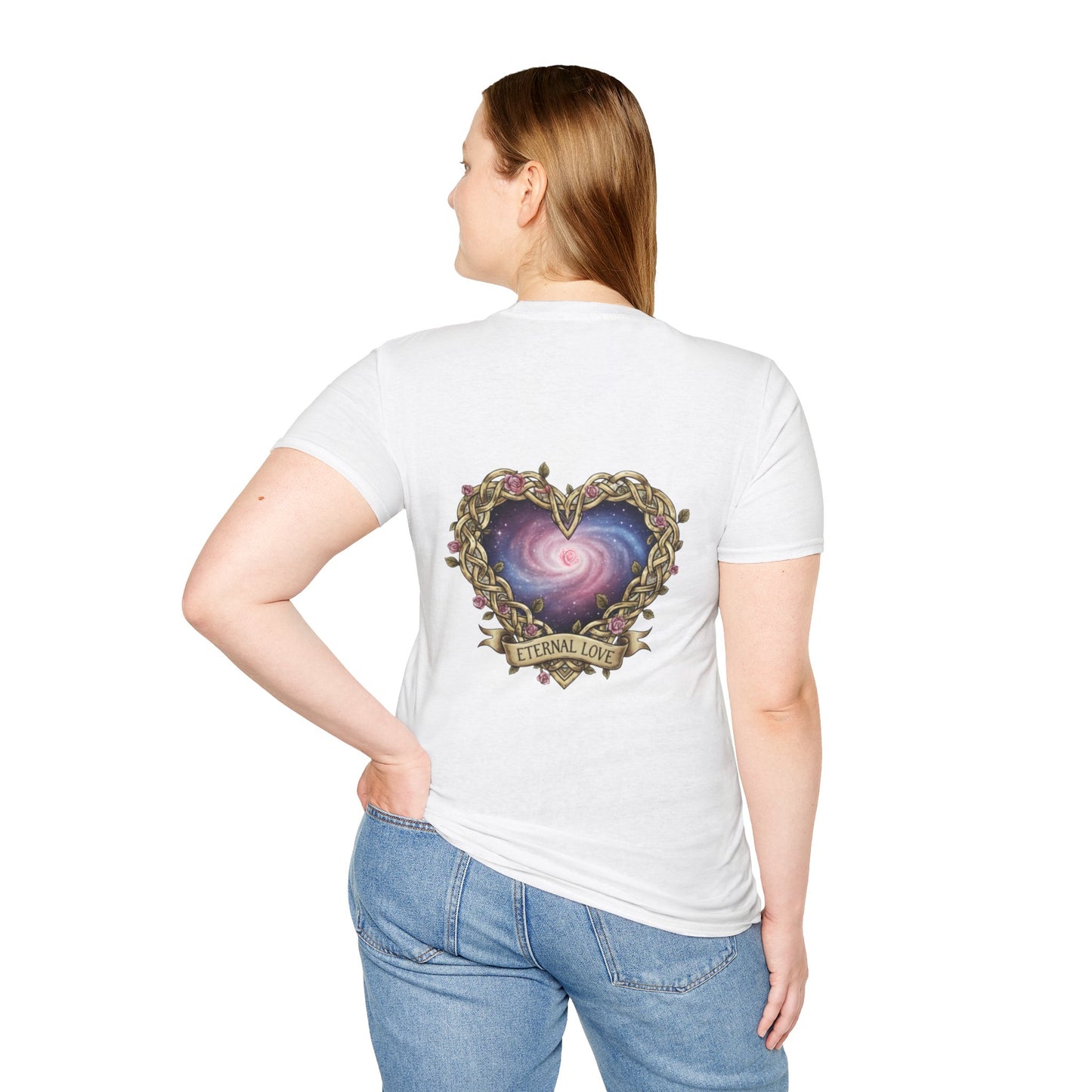 Unisex Softstyle T-Shirt infinity heart alante y atras