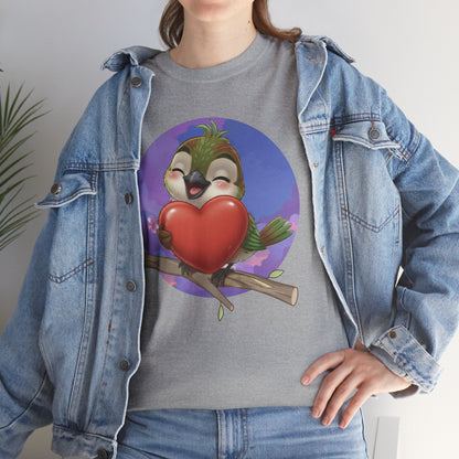 Unisex Heavy Cotton Tee Ciguita Hug your Heart