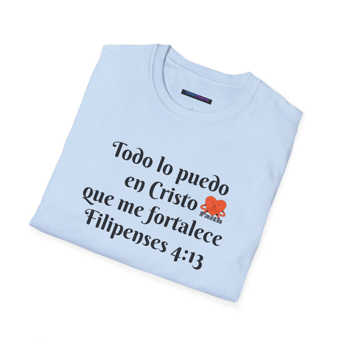 Unisex Softstyle T-Shirt - Filipenses 4:13 - Todo lo puedo en Cristo que me fortalece
