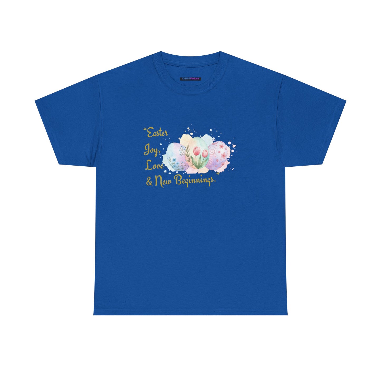 Unisex Heavy Cotton Tee - Easter, Joy, Love, & New Beginnings
