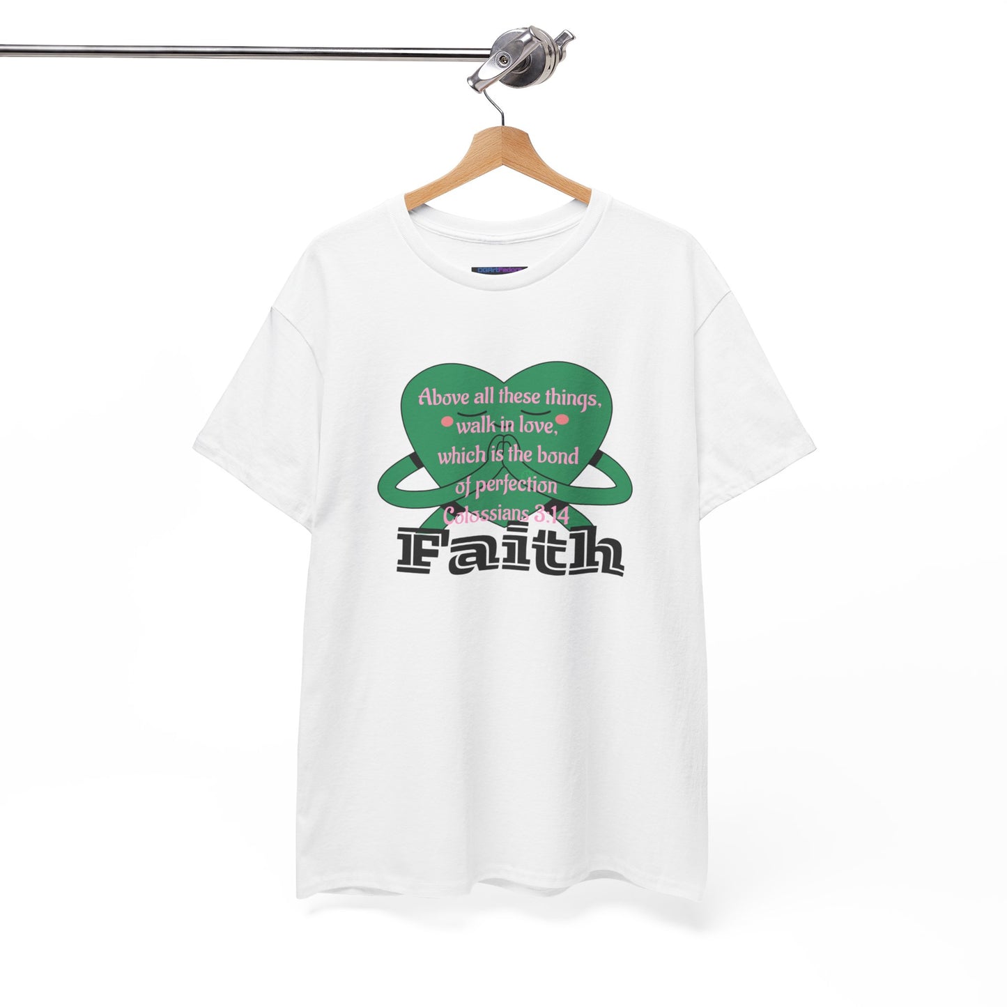 Unisex Heavy Cotton Tee -Faith, Colossians 3:14