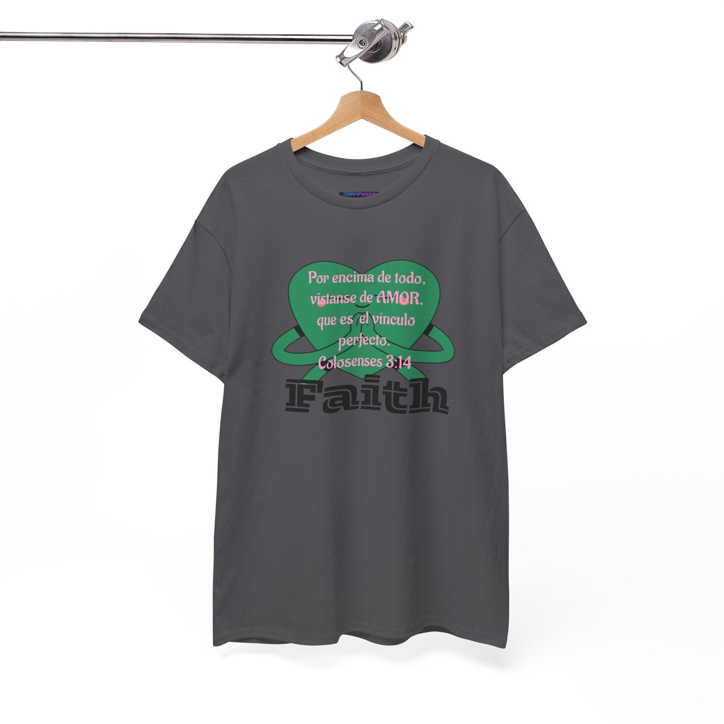 Unisex Heavy Cotton Tee - Fe (Faith), Colosenses 3:14