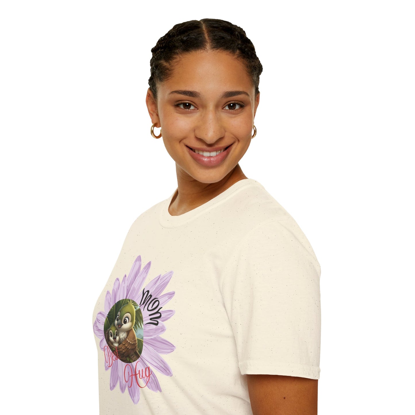 Cigüita Mother’s Embrace Flower Design - Softstyle T-Shirt