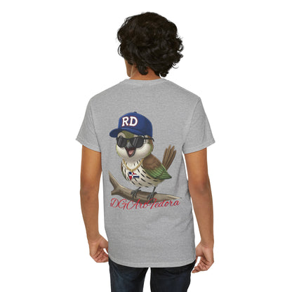 Unisex Heavy Cotton Tee - Cigüita y su Flow Dominicano - Front and Back