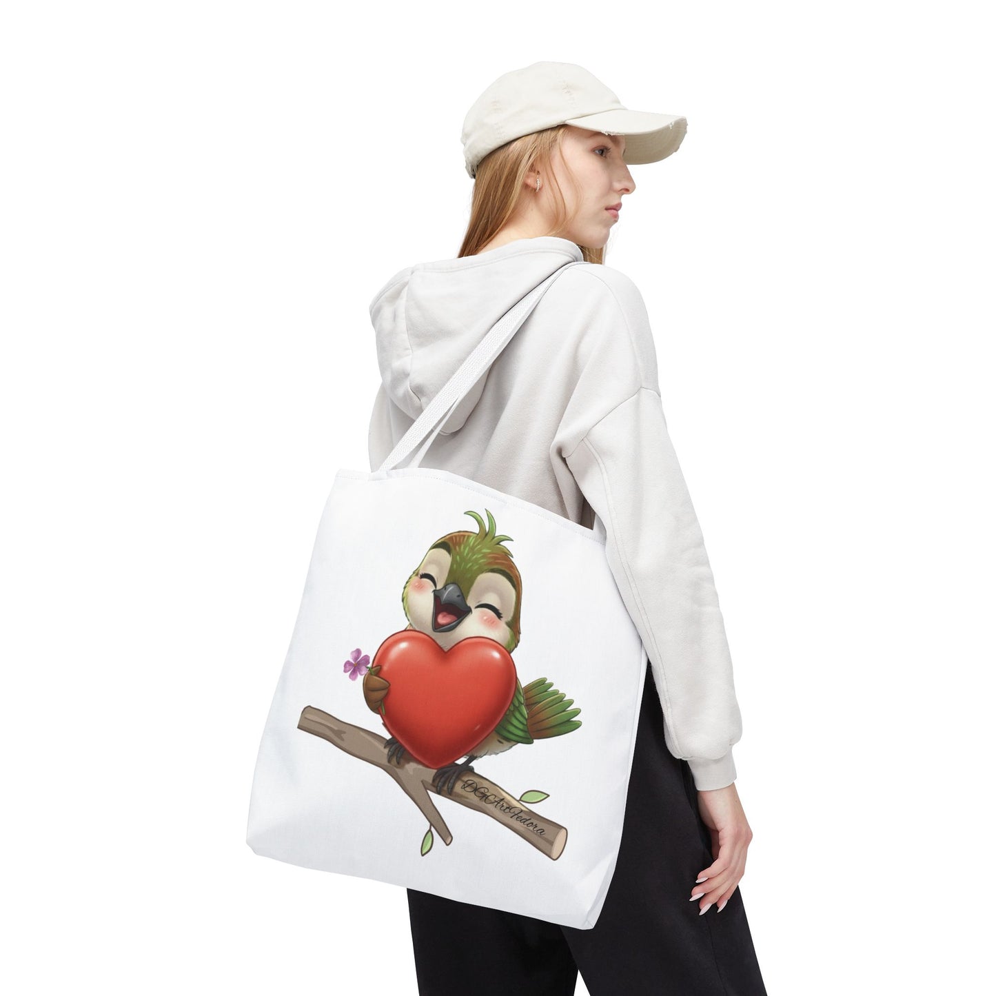 Tote Bag (AOP) - Ciguita Hugging Heart