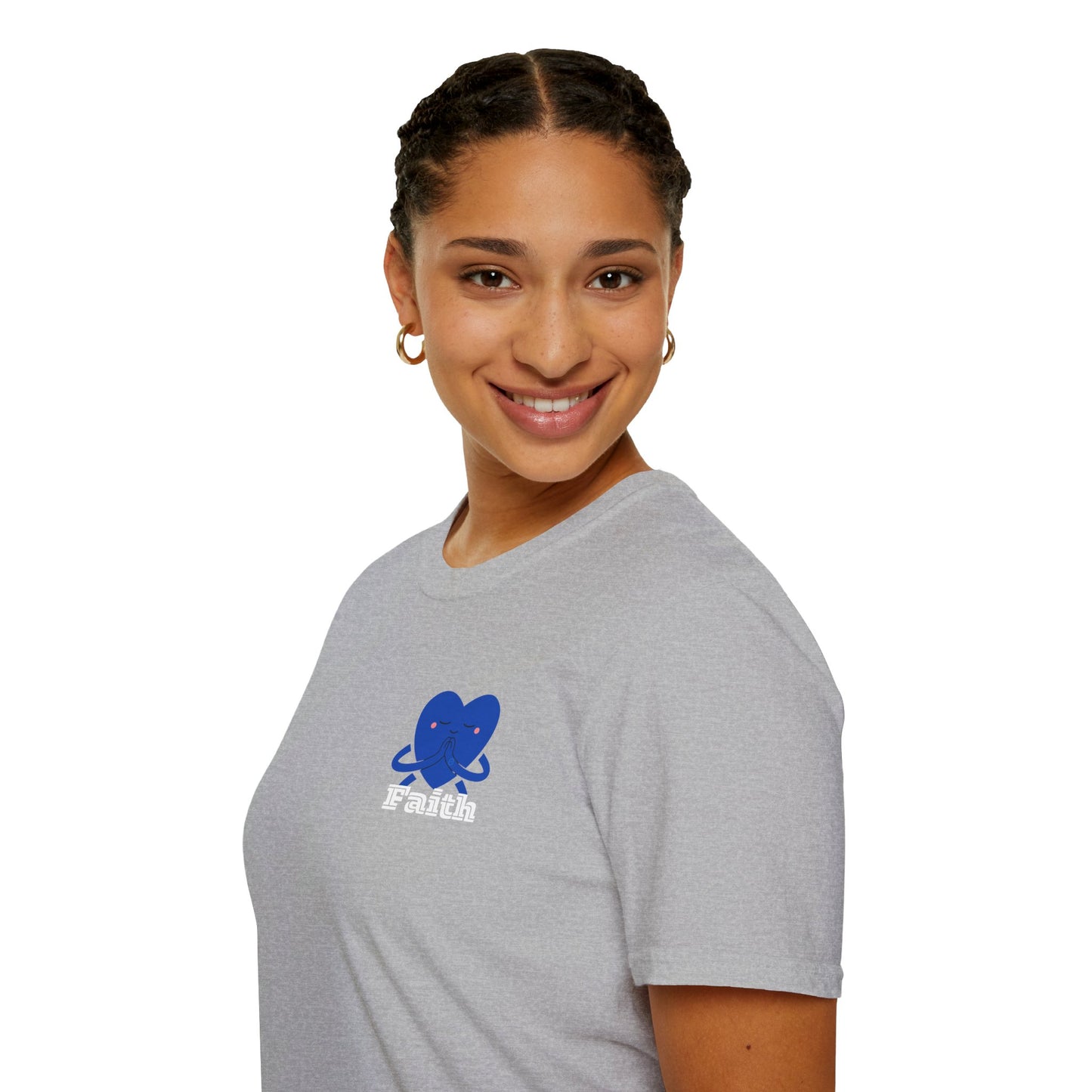 Unisex Softstyle T-Shirt - Heart, Prayer, Faith