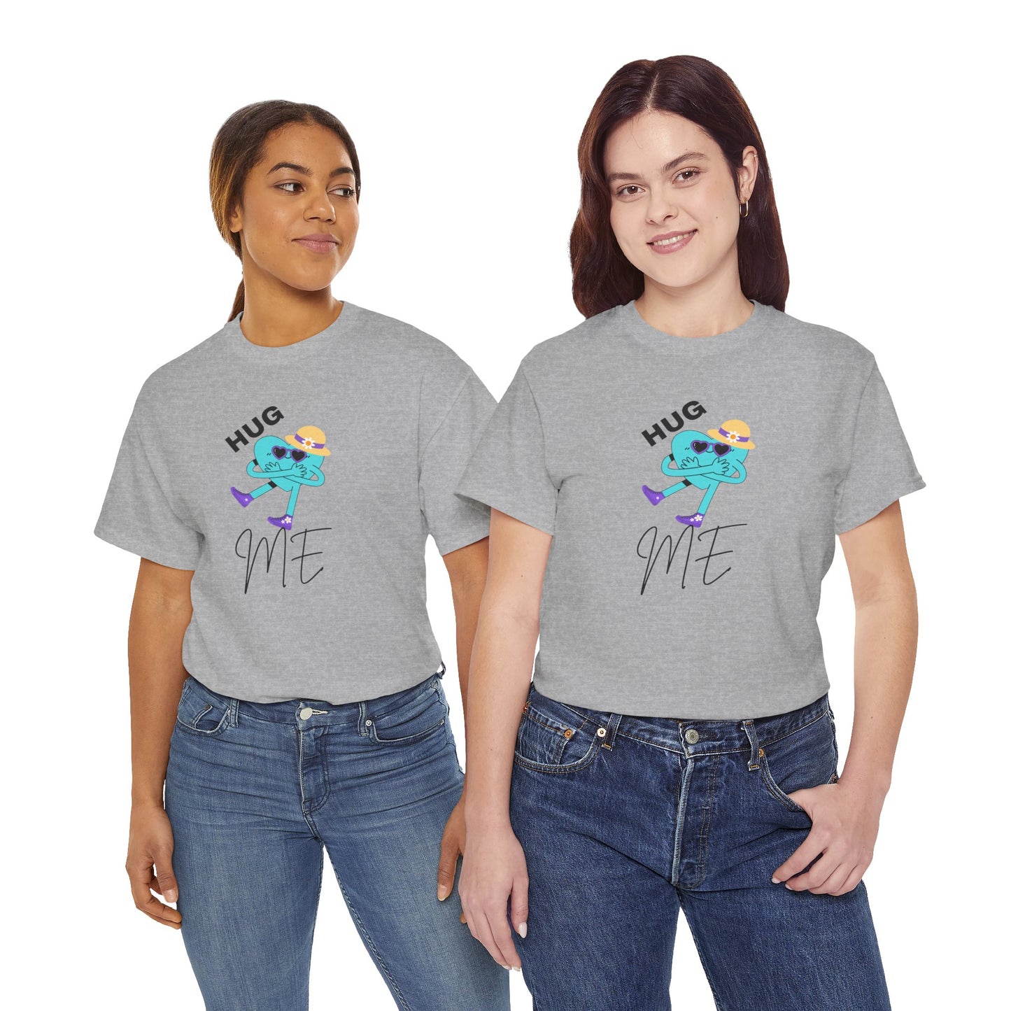 Unisex Heavy Cotton Tee HUG ME GIRL