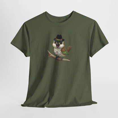 Unisex Heavy Cotton Tee Ciguita Chillin' on a Branch
