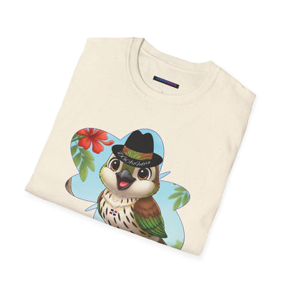 Unisex Softstyle T-Shirt of Ciguita on a Flamboyan Tree