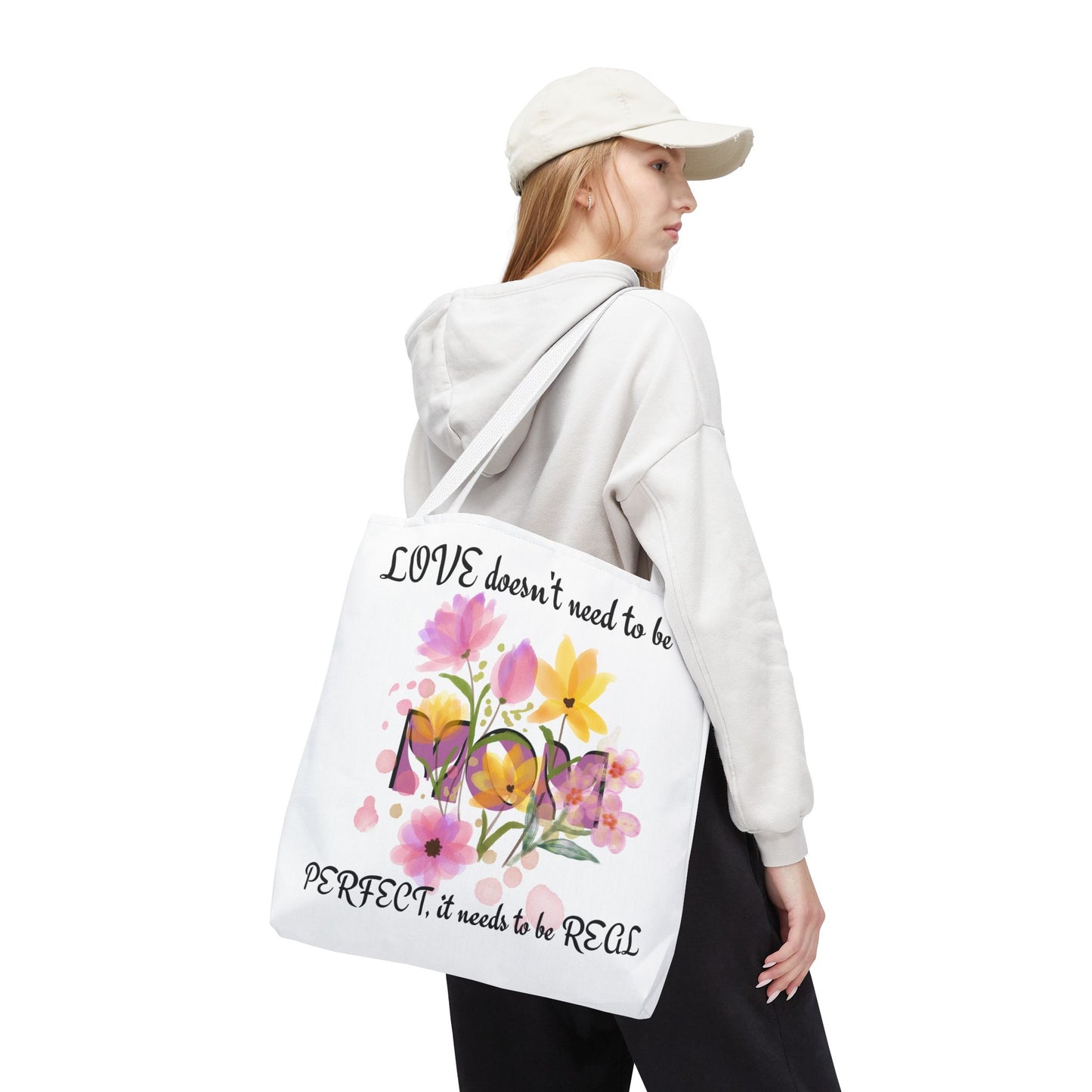 Love Is Real Inspirational Carryall Tote Bag