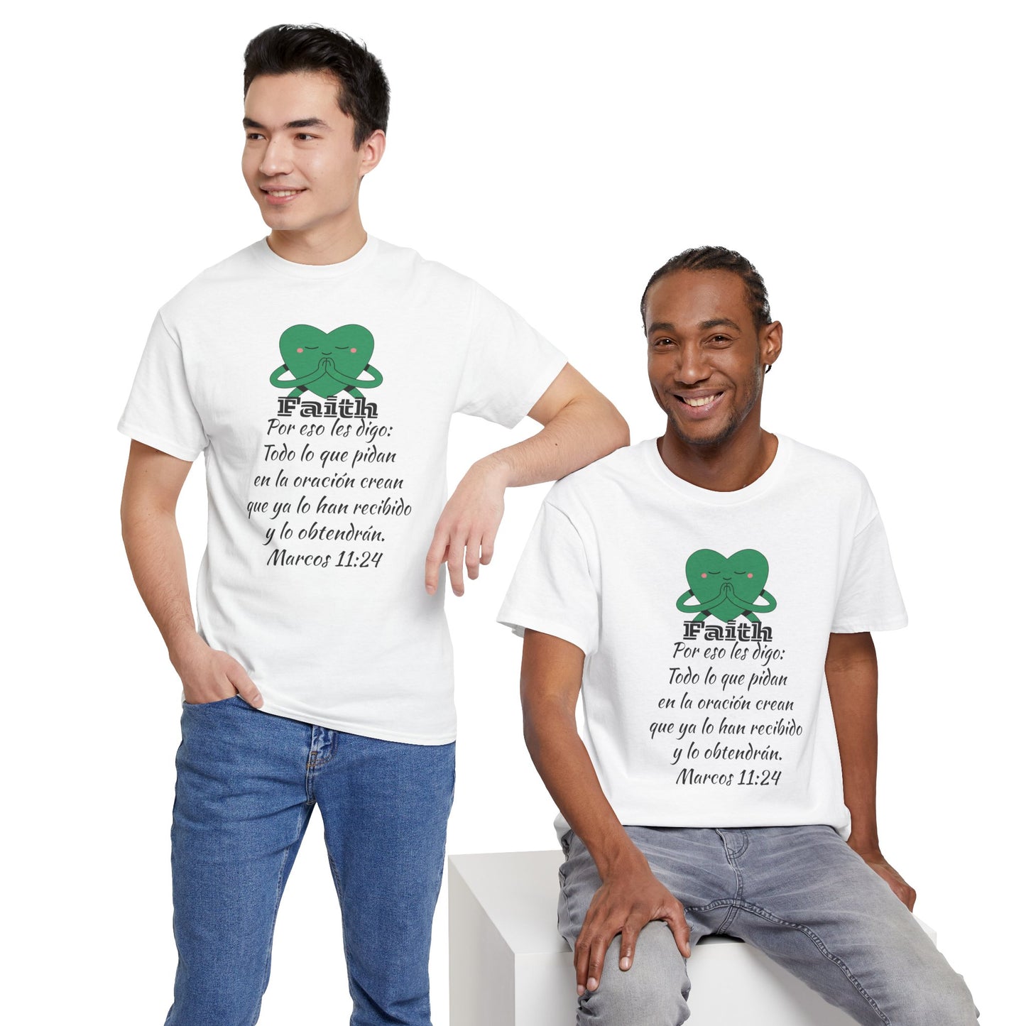 Unisex Heavy Cotton Tee - Fe Marcos 11:24