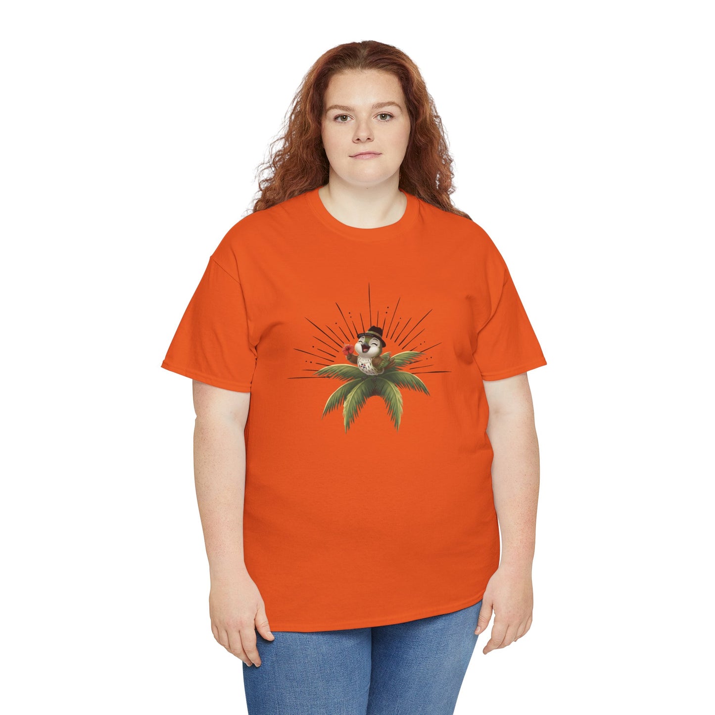 Unisex Heavy Cotton Tee Ciguita Tropical Sunrise