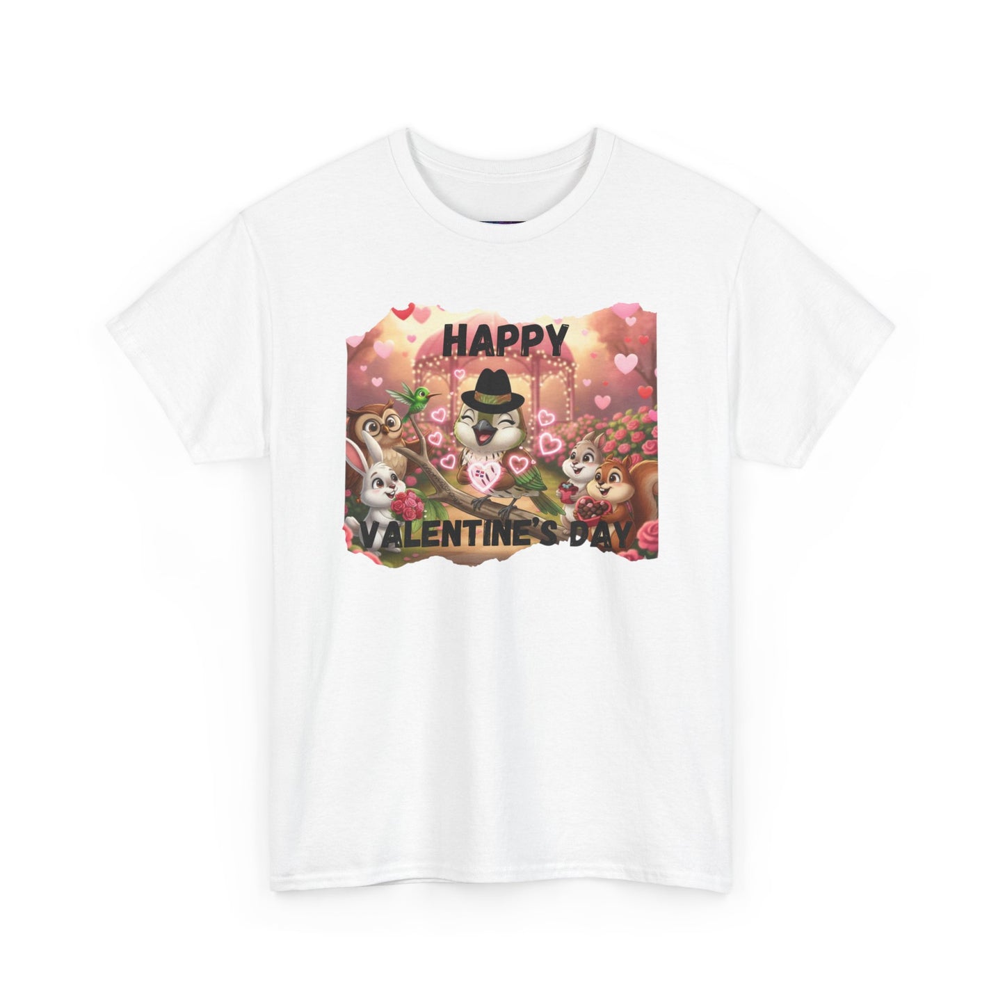 Unisex Heavy Cotton Tee Valentine's Day Ciguita and Friends