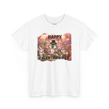 Unisex Heavy Cotton Tee Valentine's Day Ciguita and Friends