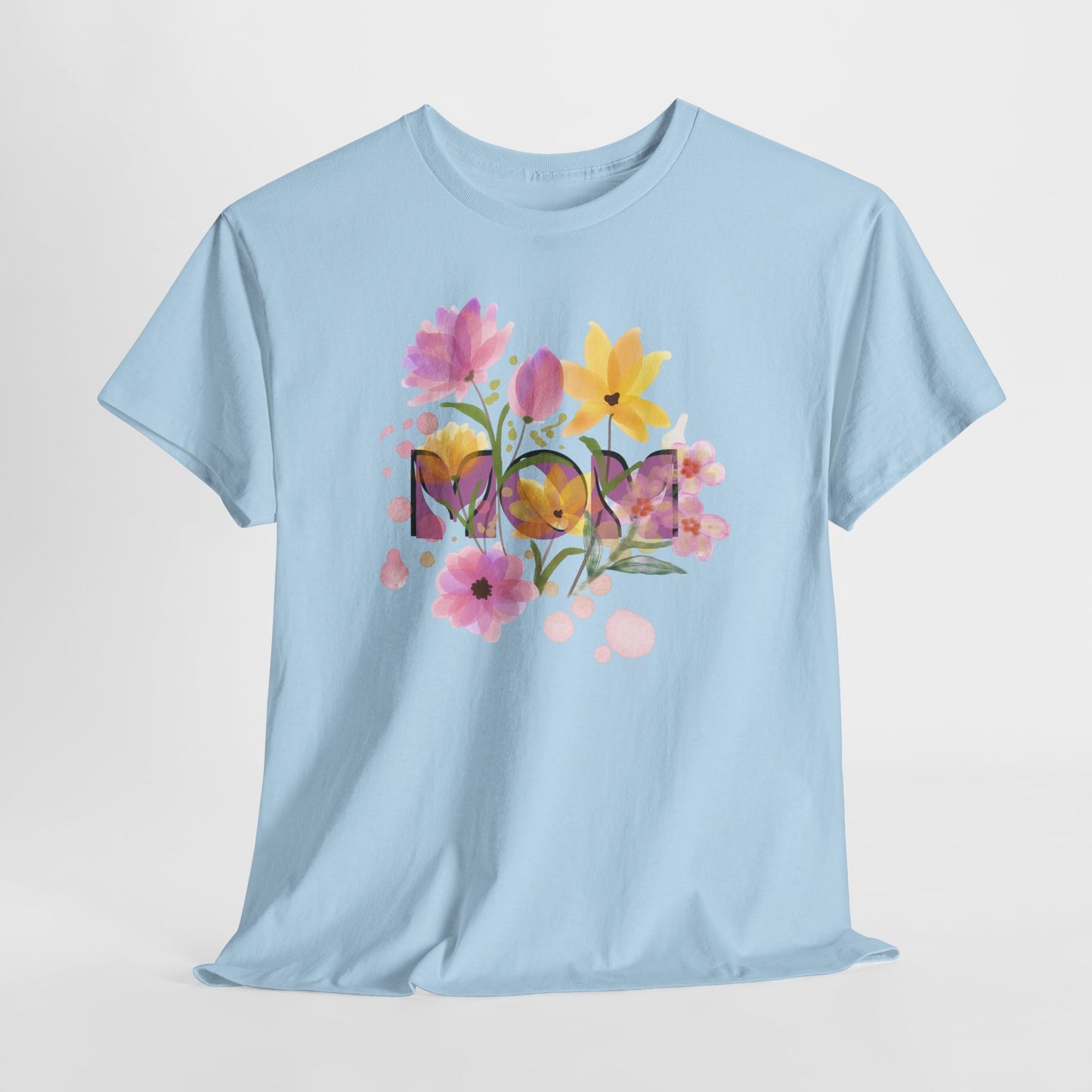 Soft Floral Mom Tribute Design - Heavy Cotton Tee