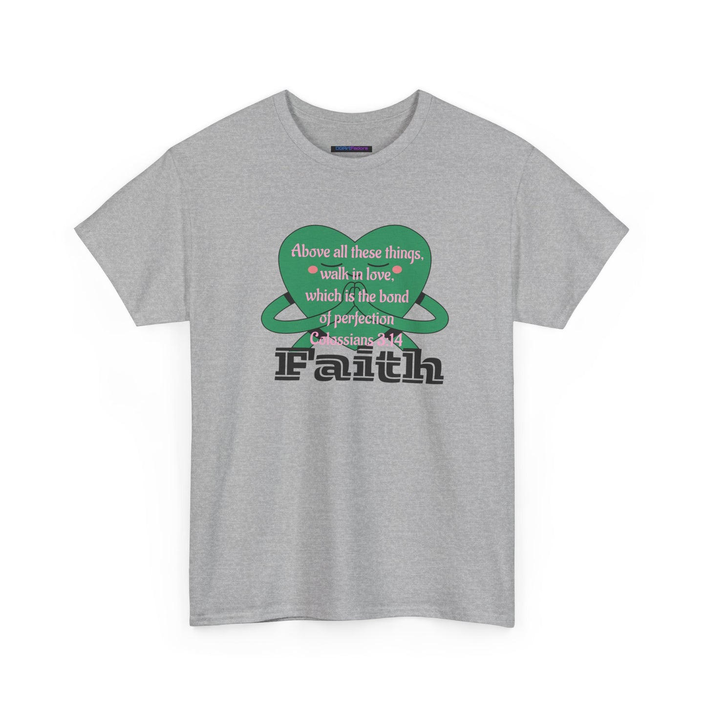 Unisex Heavy Cotton Tee -Faith, Colossians 3:14