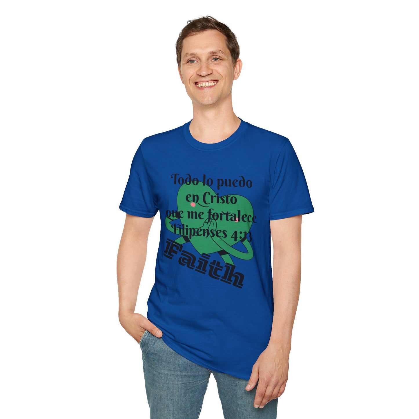 Unisex Softstyle T-Shirt - Filipenses 4:13 Todo lo Puedo en Cristo