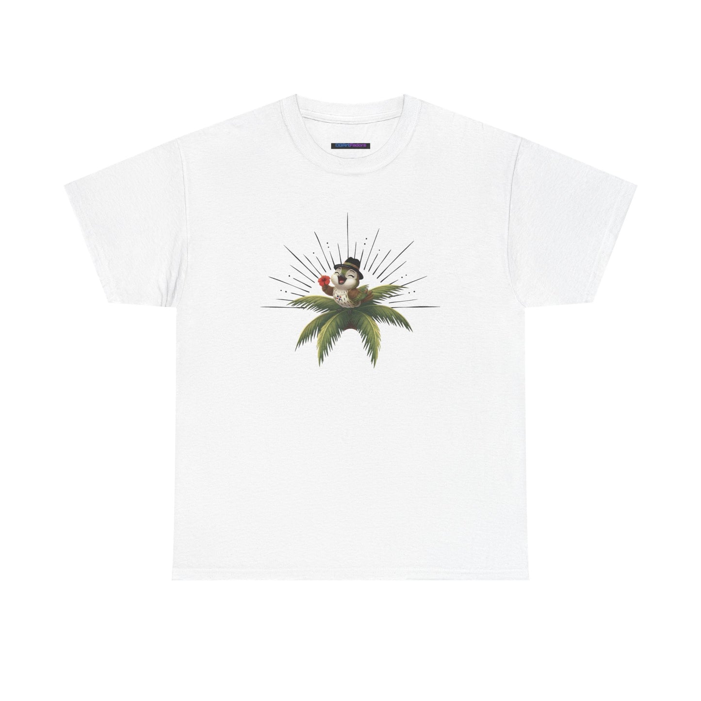 Unisex Heavy Cotton Tee Ciguita Tropical Sunrise