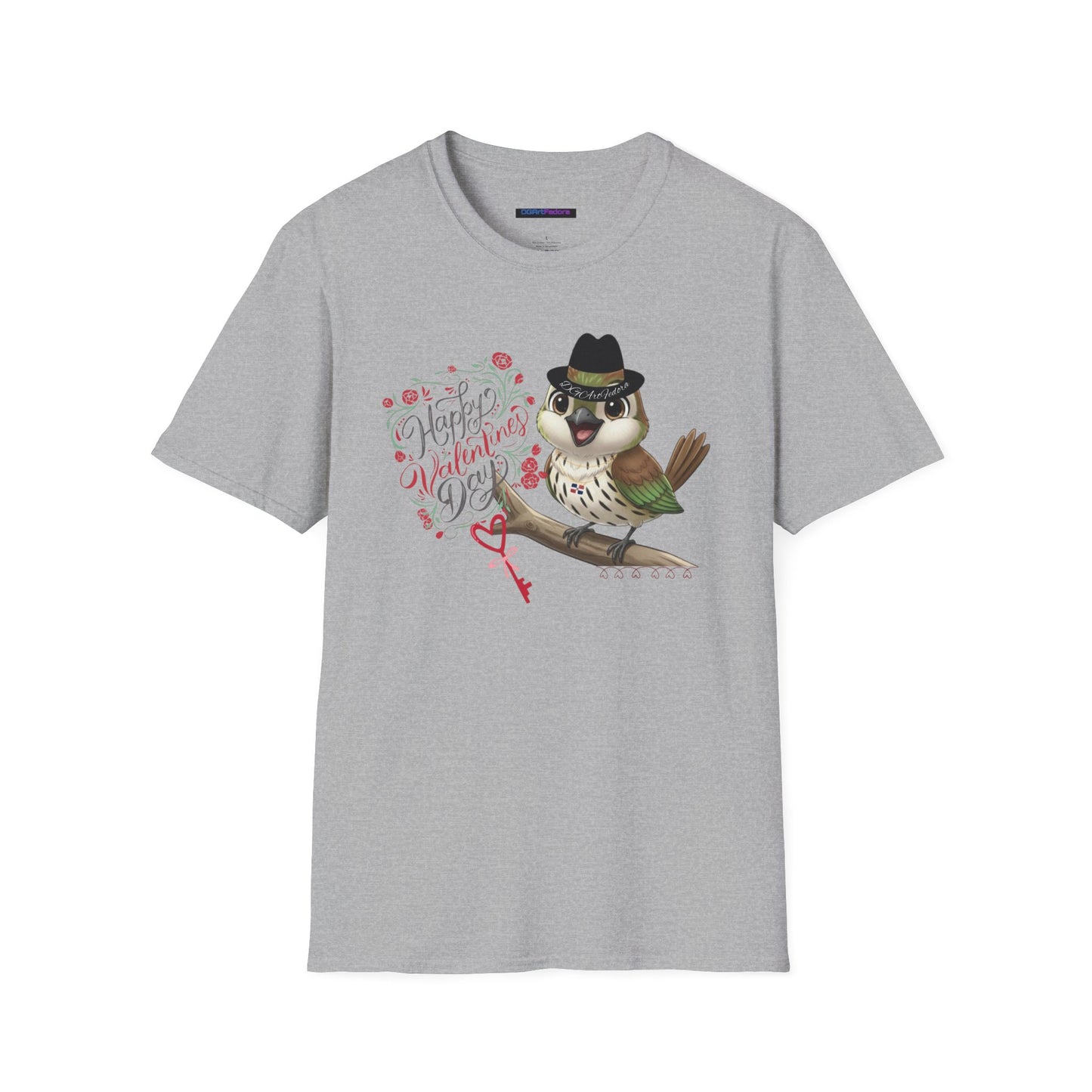 Unisex Softstyle T-Shirt Happy Valentine’s Day with Cigüita