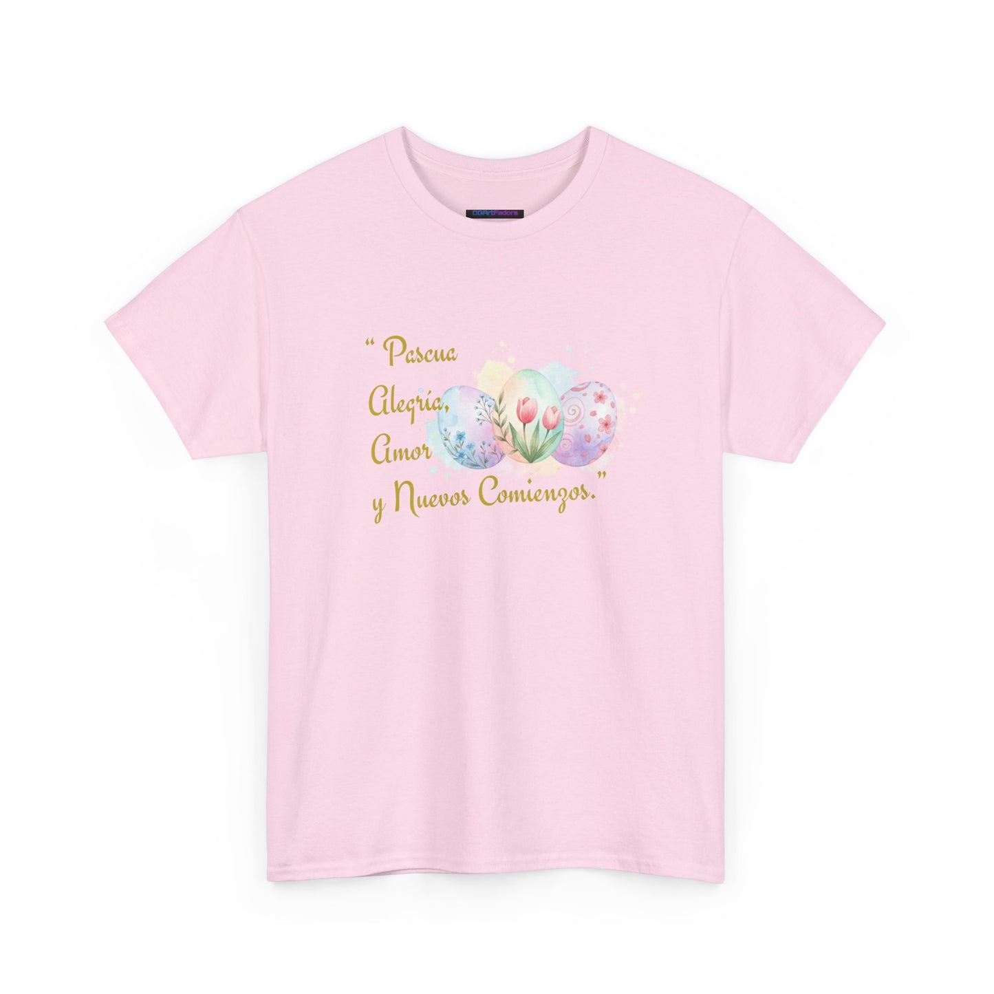 Unisex Heavy Cotton Tee - Easter, Joy, Love, & New Beginnings (Spanish Version)
